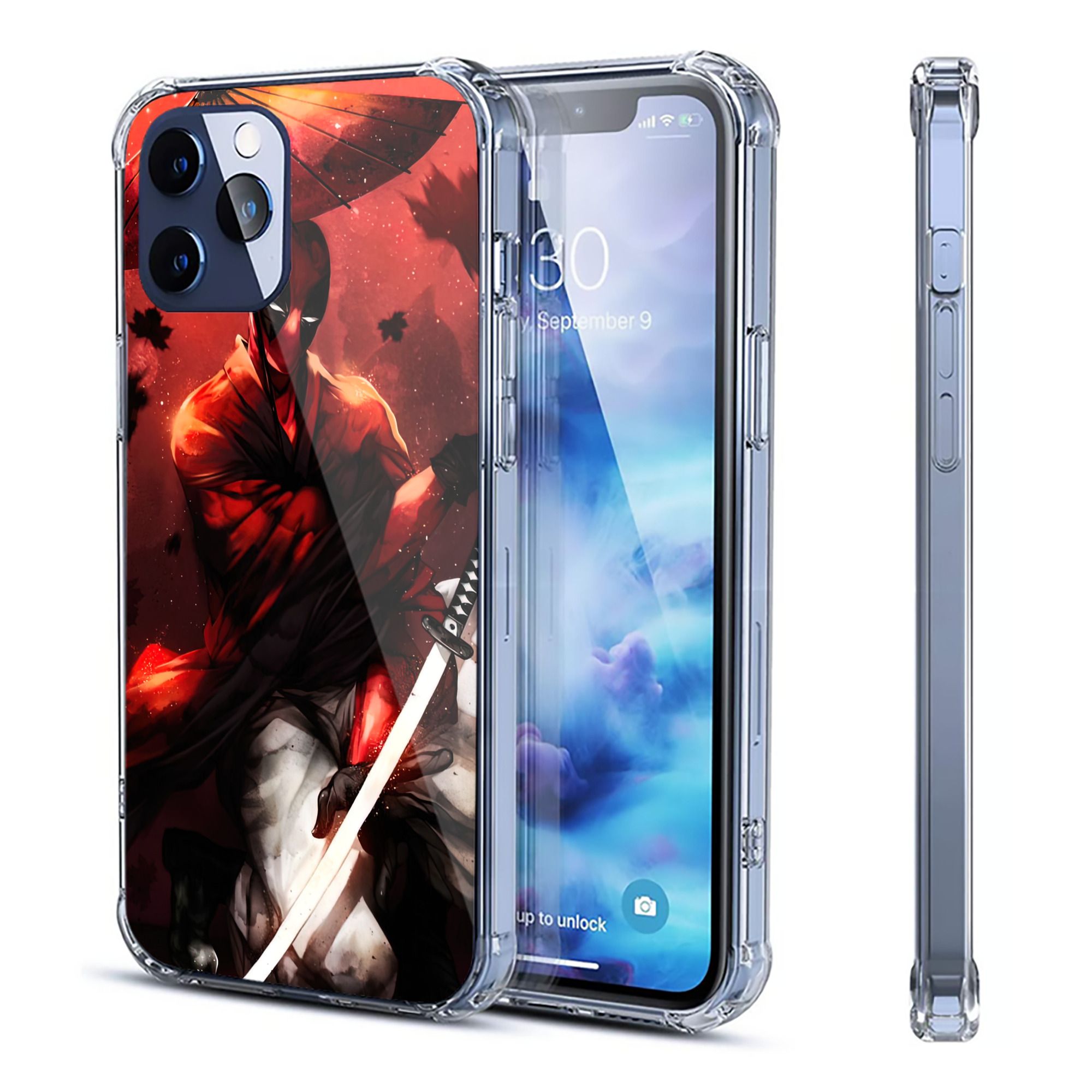 （画像用） Deadpool デッドプール 【iPhone 12シリーズ対応】透明スマホケース（クリアソフトケース）